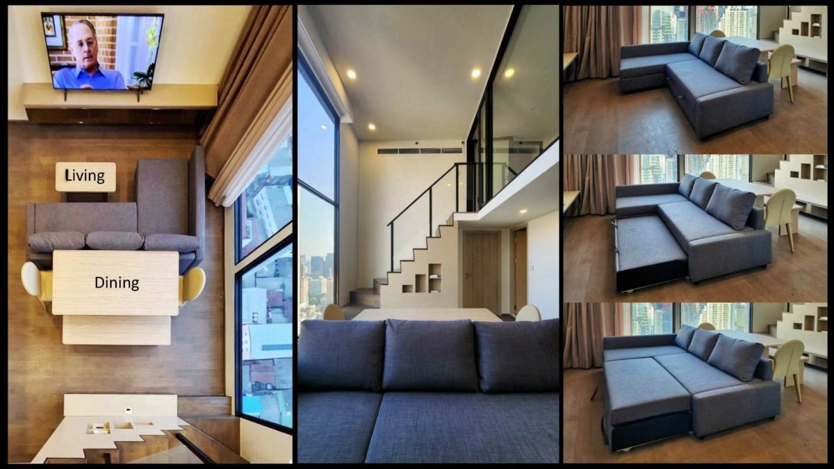 ปล่อยเช่า Park Origin Ratchathewi Duplex ห้องสวย วิวเมืองเต็มตา