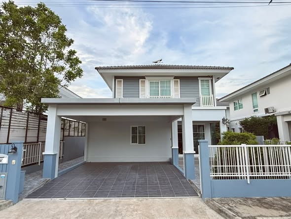 ให้เช่าบ้านเดี่ยว 2 ชั้น ตกแต่งพร้อมอยู่ โครงการ Villagio ศรีนครินทร์-บางนา 🌳  โครงการเงียบสงบร่มรื่น ใกล้ Mega บางนา ใกล้ทางด่วน 