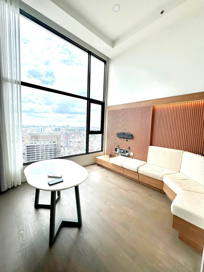 ขาย / ให้เช่า Park Origin Chula–Samyan ห้อง Duplex ชั้นสูง เพดานสูง วิวเมืองเปิด