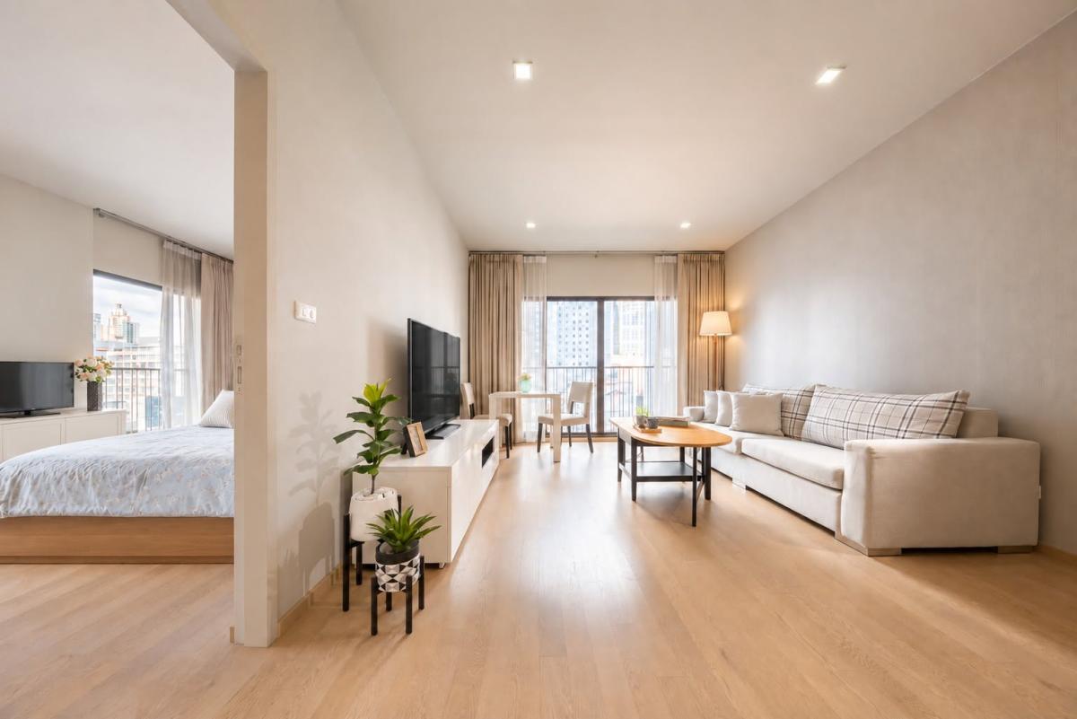 NOBLE REFINE — ให้เช่า ห้องมุม 1 ห้องนอน | สุขุมวิท 26ขนาด 54 ตร.ม. 