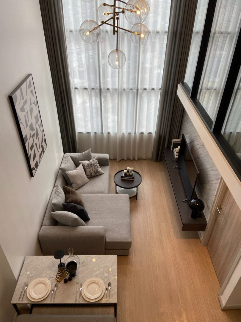 🏙️ ให้เช่า KnightsBridge Prime Sathorn | ไนท์บริดจ์ ไพรม์ สาทร  ✨ ห้อง Duplex 2 ห้องนอน ตกแต่งสไตล์ Modern Luxury พร้อมเข้าอยู่