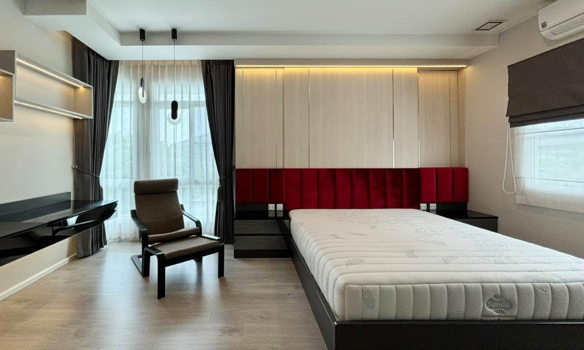 บ้านมัณฑนา บางนา-วงแหวน ให้เช่า 130,000 บาท ใกล้เมกาบางนา เฟอร์นิเจอร์ครบ พร้อมโซล่าเซลล์