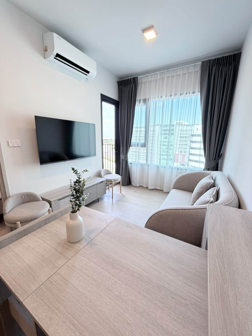 ให้เช่า COBE เกษตร–ศรีปทุม ห้อง 1 Bedroom ชั้น 12 วิว BTS เฟอร์นิเจอร์ครบ 19500 บาท