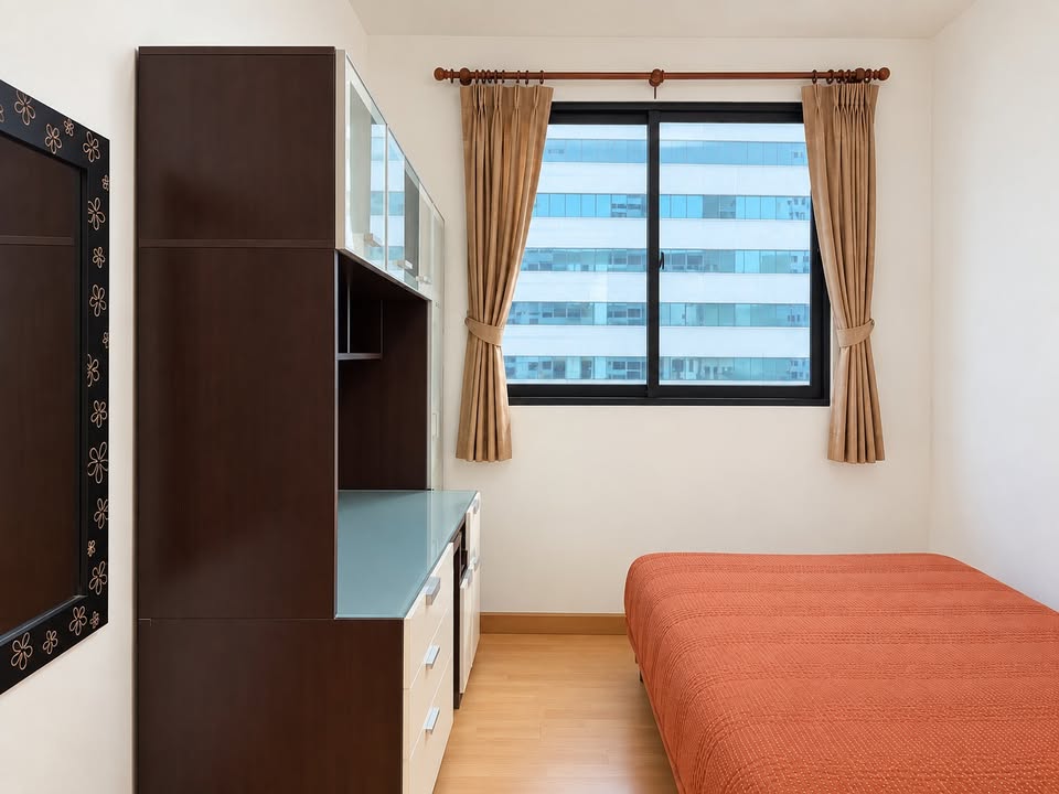 ห้องรีโนเวทใหม่ พร้อมเฟอร์นิเจอร์ครบ | 2 ห้องนอน 2 ห้องน้ำ | ชั้น 16 | พื้นที่ 85 ตร.ม. | คอนโดศุภาลัย พรีเมียร์เพลส อโศก