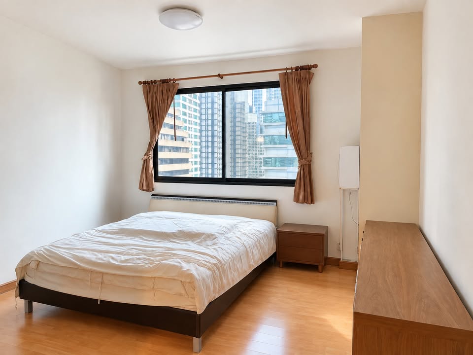 ห้องรีโนเวทใหม่ พร้อมเฟอร์นิเจอร์ครบ | 2 ห้องนอน 2 ห้องน้ำ | ชั้น 16 | พื้นที่ 85 ตร.ม. | คอนโดศุภาลัย พรีเมียร์เพลส อโศก